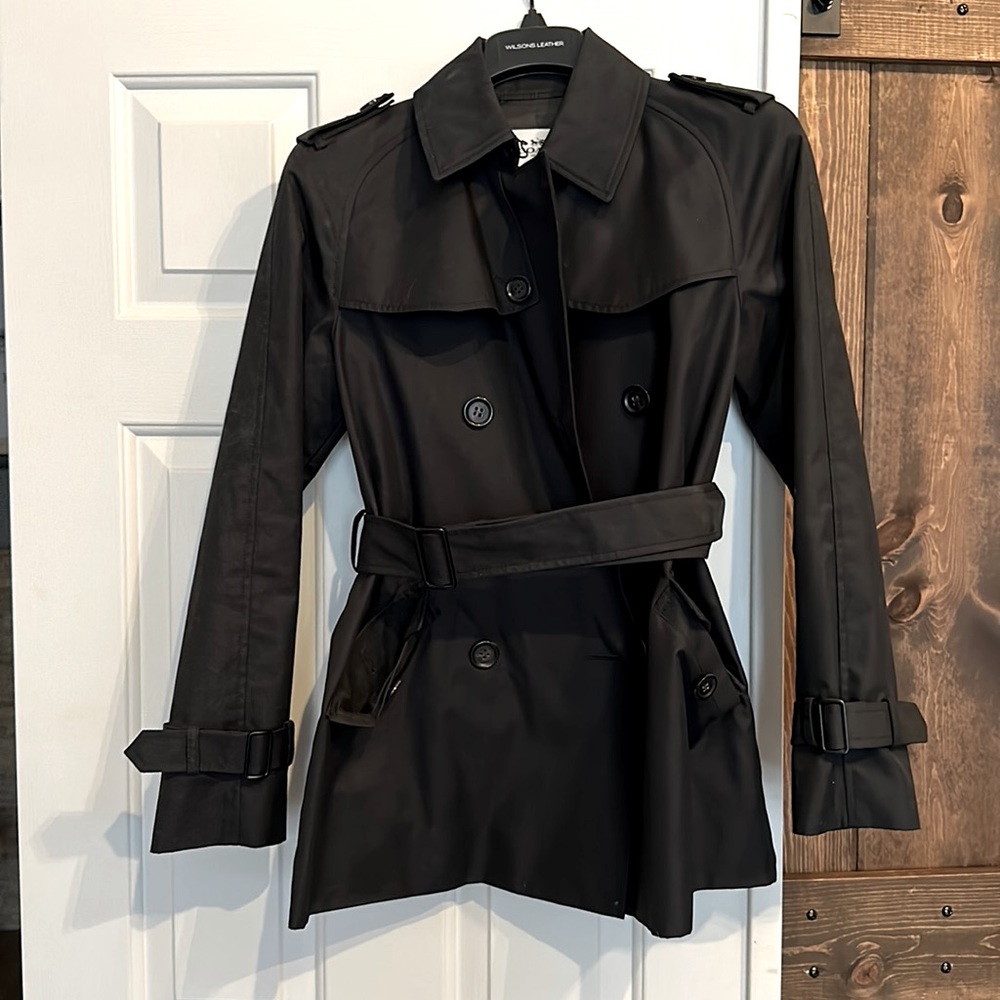 Black Coach Trench Coat size small